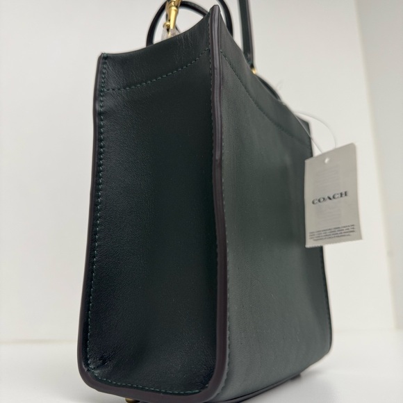 COACH Green Mini Cashin Tote - Picture 3 of 14